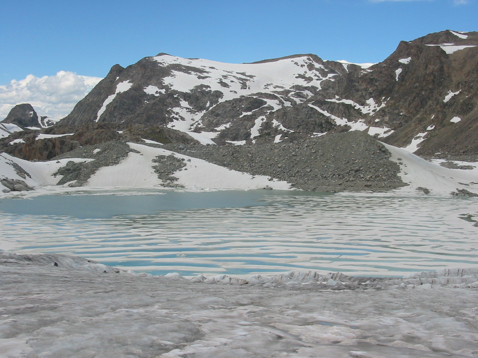 Iceberg Lake from Sourdough glacier
