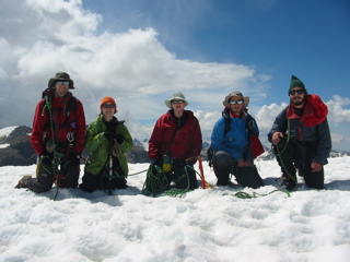 Group on top of Klondike Peak (kneeling)