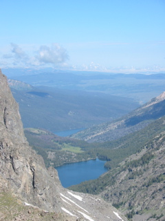 Slide Lake from the top of the talus slope