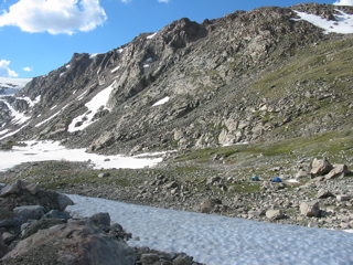 Baker Lake and high camp
