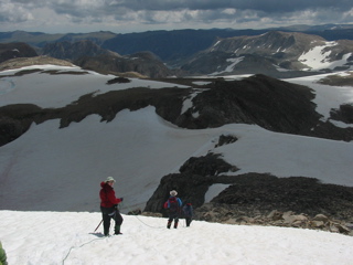 Descending Klondike Peak